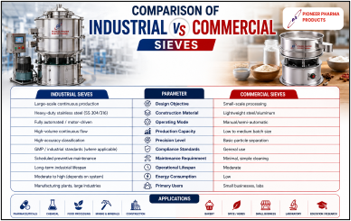 Comparison of Industrial Sieves vs Commercial Sieves